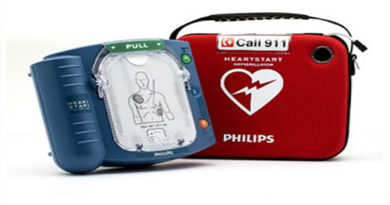 Philips AED now installed in the OVMH Gym.  More Info to Follow