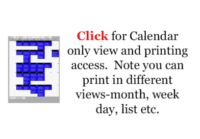 Calendar View and Print